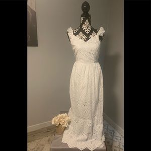 Sincerely Jules White MaxiBeach Dress Size Medium